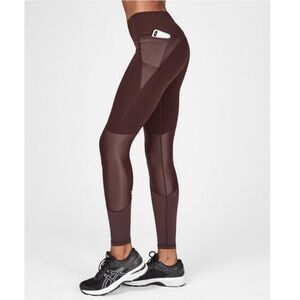 Sweaty Betty The Power Burgundy Full Length Leggings
